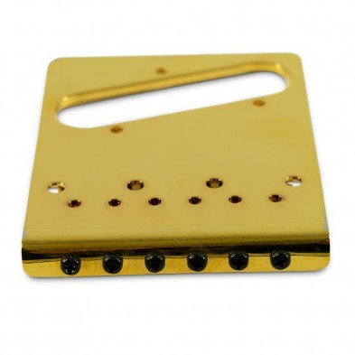 Kluson Intonated Brass Saddle Set With Swivel Lock For Fender Telecaster